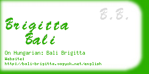 brigitta bali business card